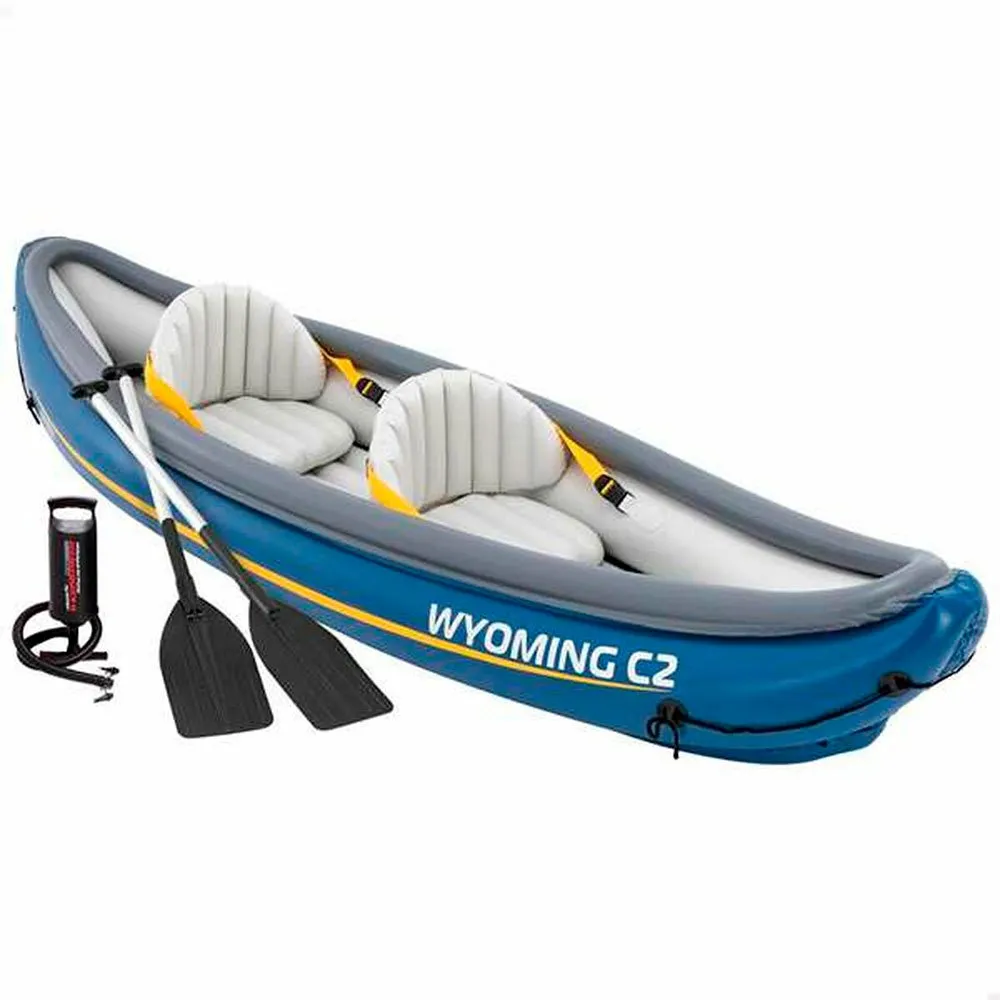 Color Baby Aufblasbares Kanu Für 2 Personen Wyoming C2 Mit Paddeln 307x89x53 Cm, Multicolor, One Size Color Baby Aufblasbares Kanu Für 2 Personen Wyoming C2 Mit Paddeln 307x89x53 Cm, Multicolor, One Size