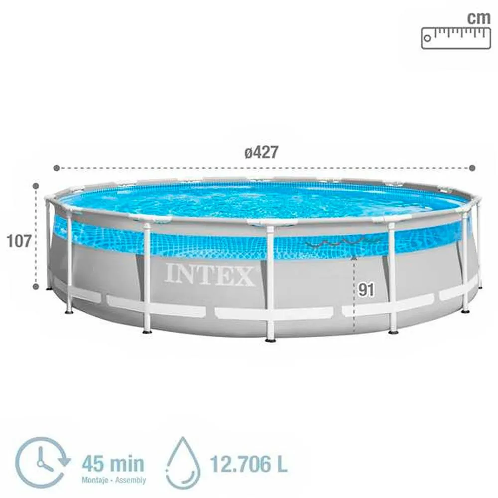 Color Baby Runder Pool Mit Clearview-prismenrahmen Mit Cob-coat Und Tapiz 427x107 Cm, Multicolor, One Size Color Baby Runder Pool Mit Clearview-prismenrahmen Mit Cob-coat Und Tapiz 427x107 Cm, Multicolor, One Size