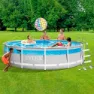 Color Baby Runder Pool Mit Clearview-prismenrahmen Mit Cob-coat Und Tapiz 427x107 Cm, Multicolor, One Size