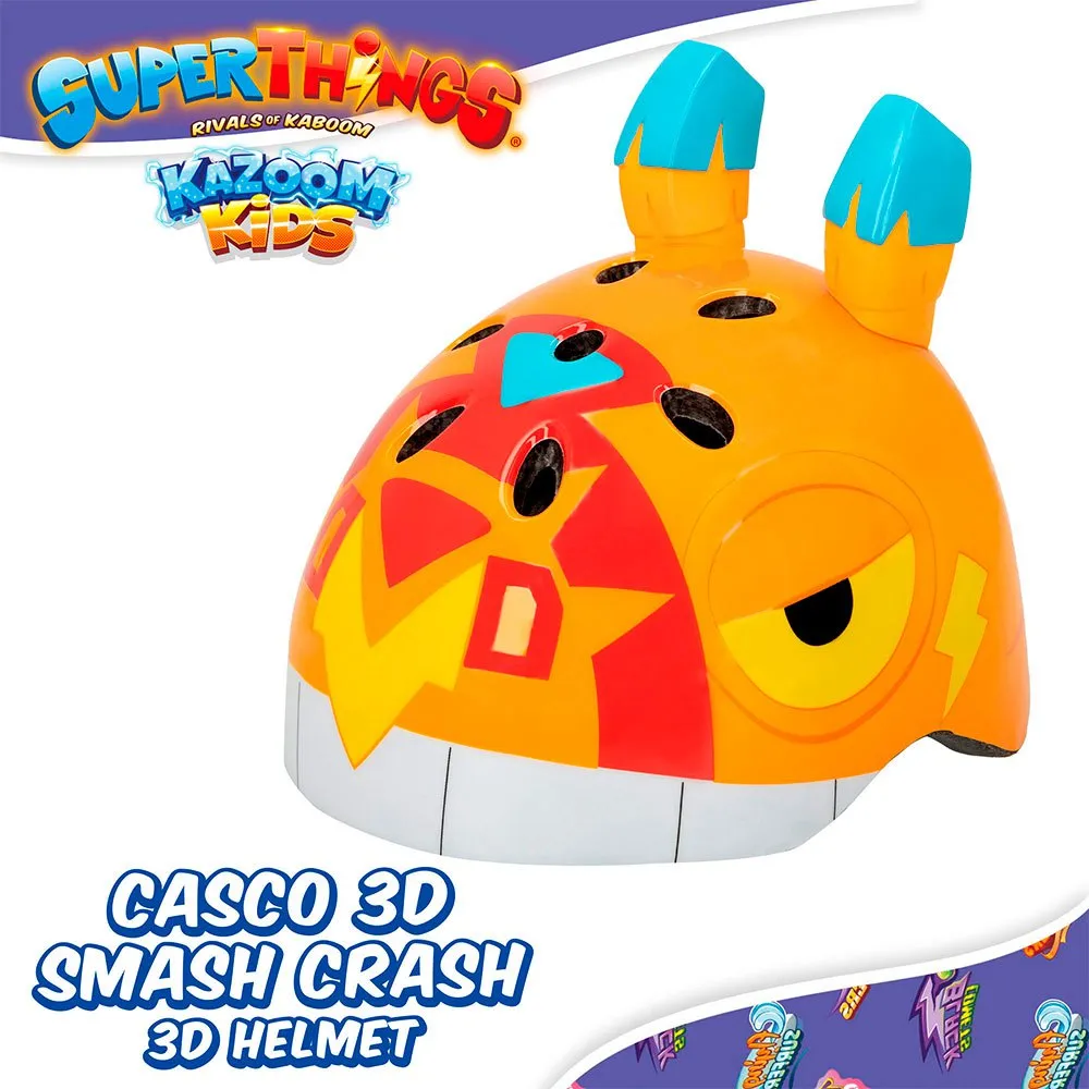 Color Baby Superthings 3d Smash Crash Scooter Hull Juniorhelm, Orange Color Baby Superthings 3d Smash Crash Scooter Hull Juniorhelm, Orange