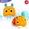 Color Baby Superthings 3d Smash Crash Scooter Hull Juniorhelm, Orange
