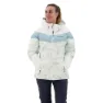 White flurries print / white / aqua haze