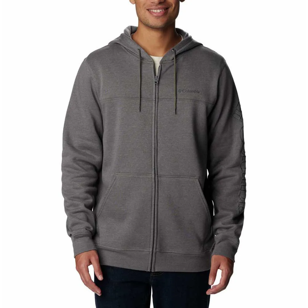 Columbia Logo Reißverschlusspullover Refurbished, City grey heather / branded shadow lo