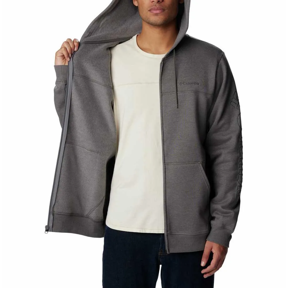 Columbia Logo Reißverschlusspullover Refurbished, City grey heather / branded shadow lo