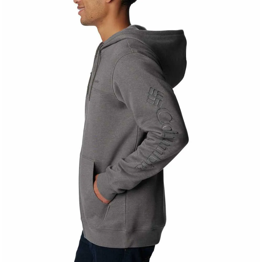 Columbia Logo Reißverschlusspullover Refurbished, City grey heather / branded shadow lo