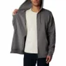 Columbia Logo Reißverschlusspullover Refurbished, City grey heather / branded shadow lo