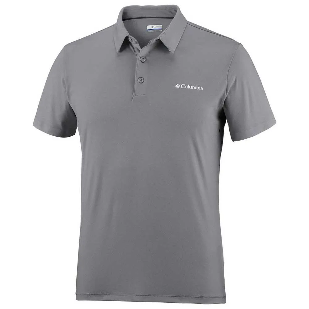 Columbia Triple Canyon Tech Kurzarm-poloshirt, Columbia grey heather