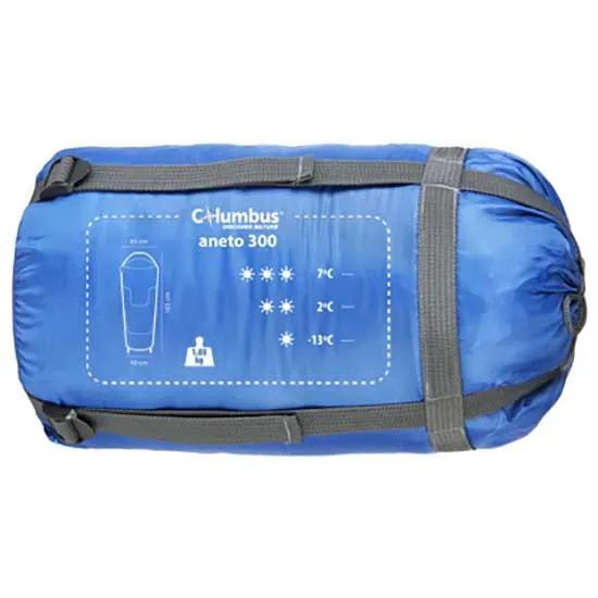 Columbus Aneto Junior Schlafsack, Blue / grey, Right Zipper Columbus Aneto Junior Schlafsack, Blue / grey, Right Zipper