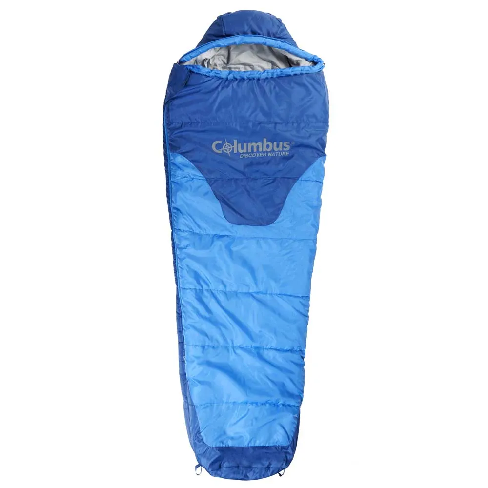 Columbus Aneto Junior Schlafsack, Blue / grey, Right Zipper Columbus Aneto Junior Schlafsack, Blue / grey, Right Zipper