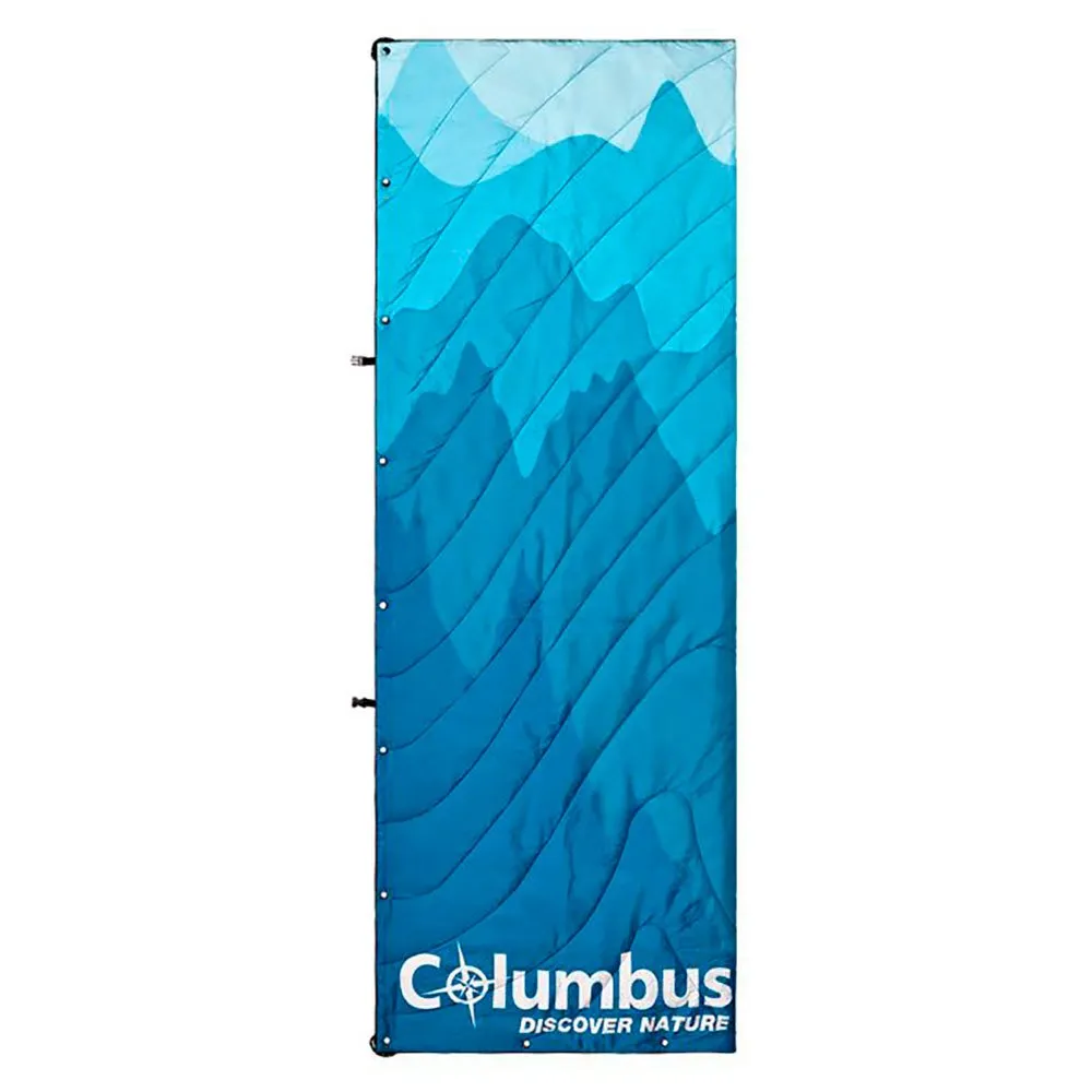 Columbus Waves Decke, Blue Columbus Waves Decke, Blue