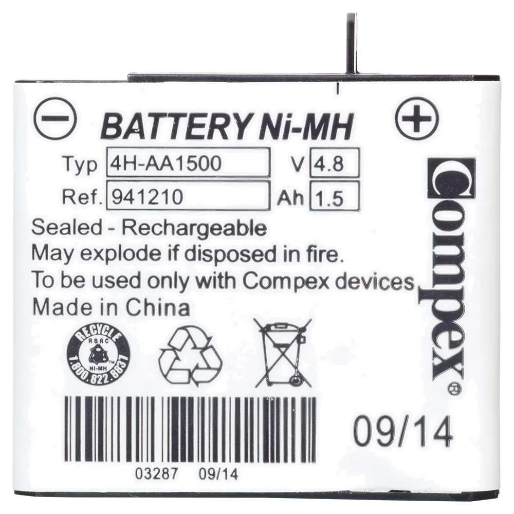 Compex 4-zellen-akku, White, One Size