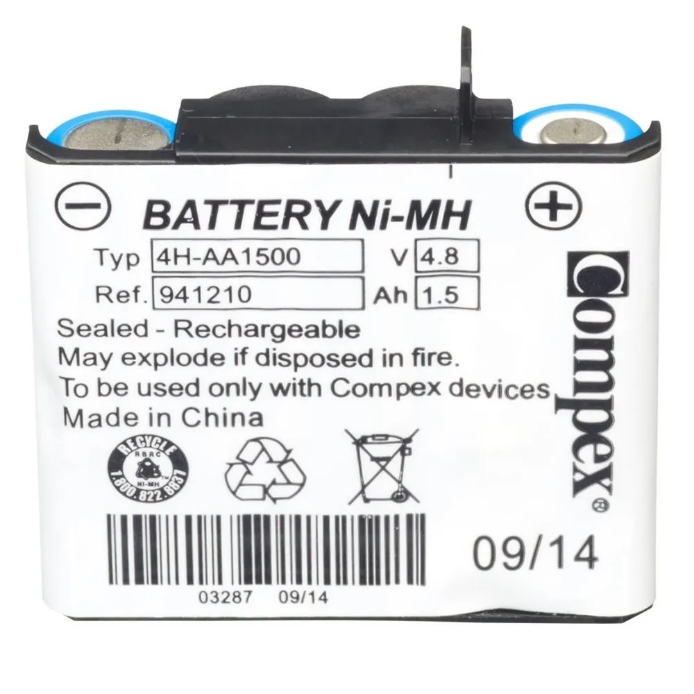 Compex 4-zellen-akku, White, One Size
