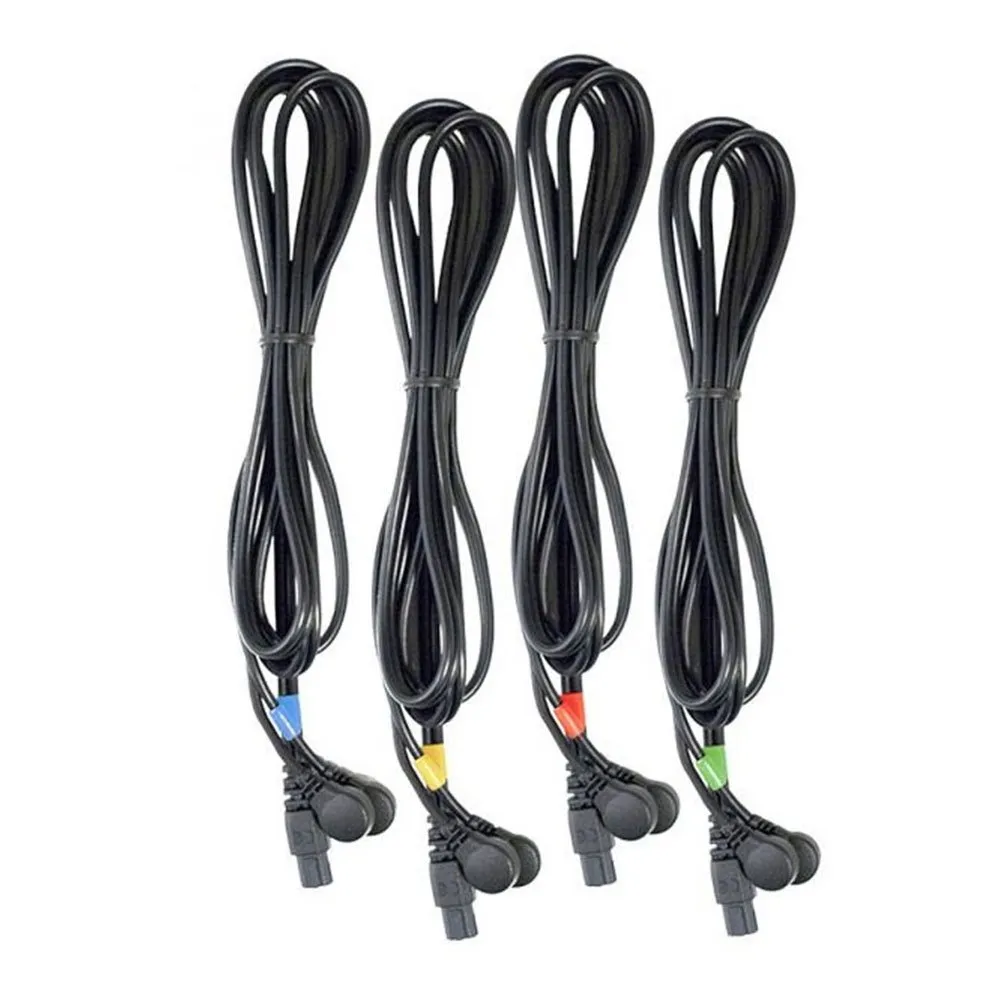 Compex 6pin Schnappkabel 4 Einheiten, Black, One Size Compex 6pin Schnappkabel 4 Einheiten, Black, One Size