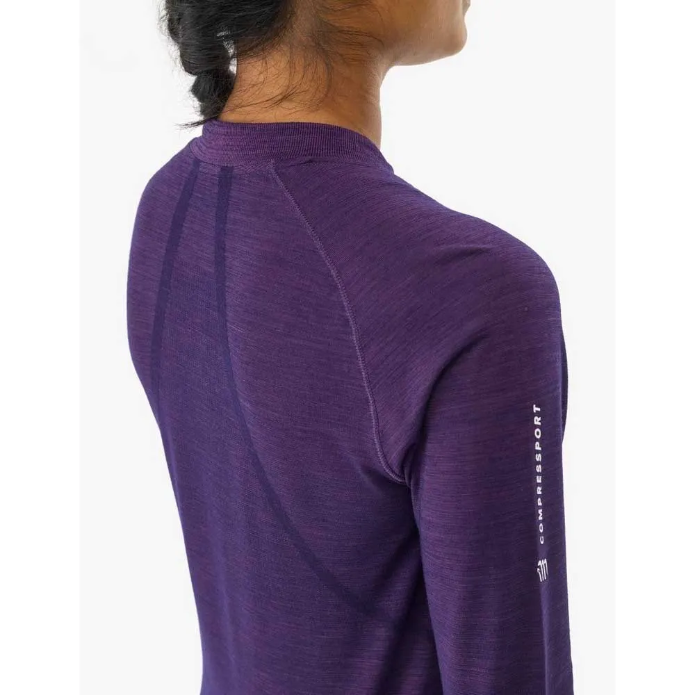 Compressport Atsw489 Langarm-t-shirt female, Purple