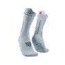 Compressport Socken Pro Racing v4.0 Ultralight Bike, Weiß grau