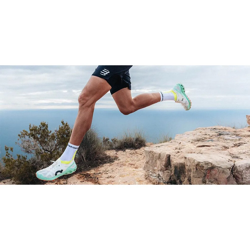 Compressport Sqtu355 Socken male, White / safe yellow