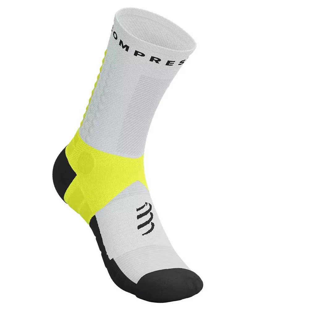Compressport Sqtu355 Socken male, White / safe yellow