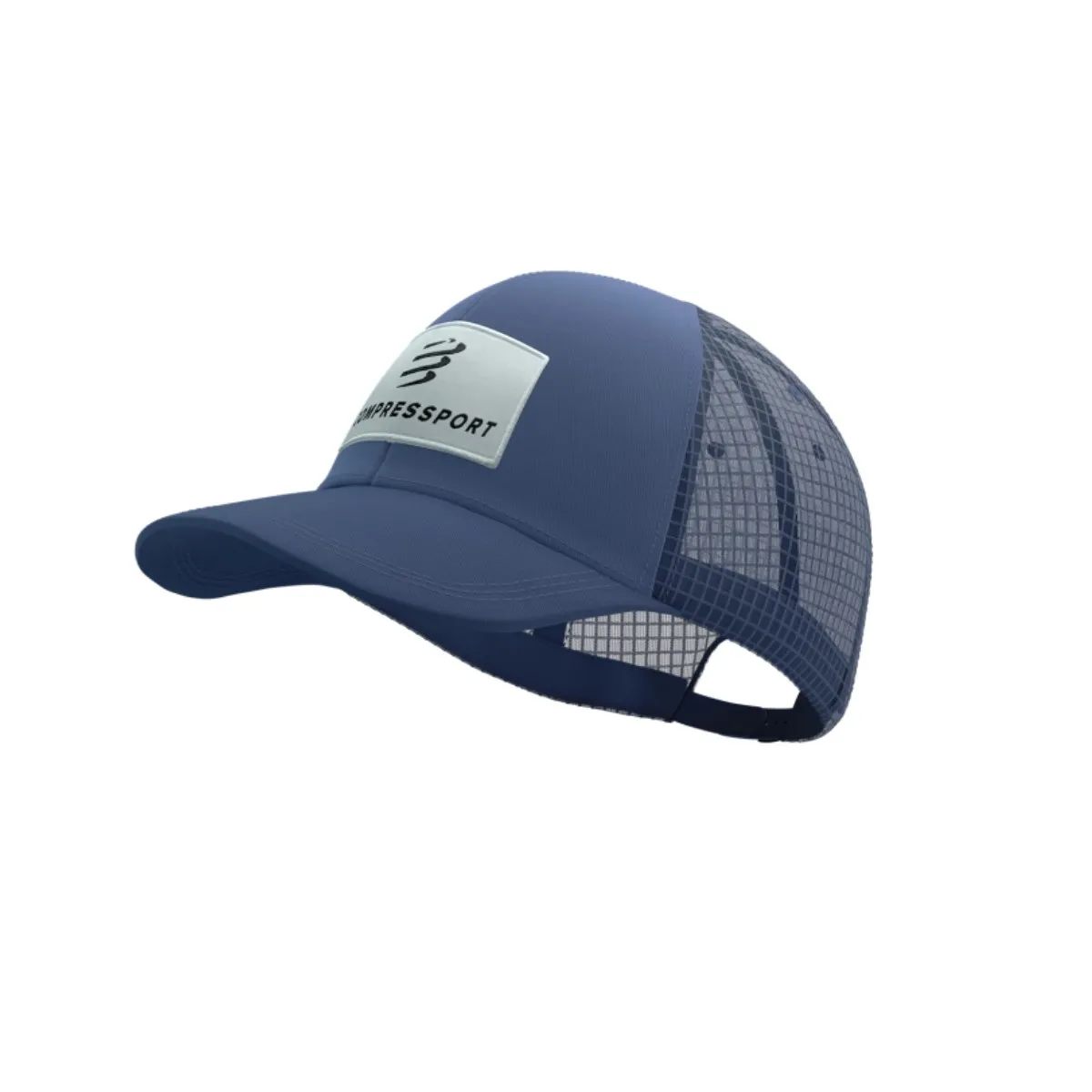 Compressport Trucker 6P Cap, Blau weiß Compressport Trucker 6P Cap, Blau weiß