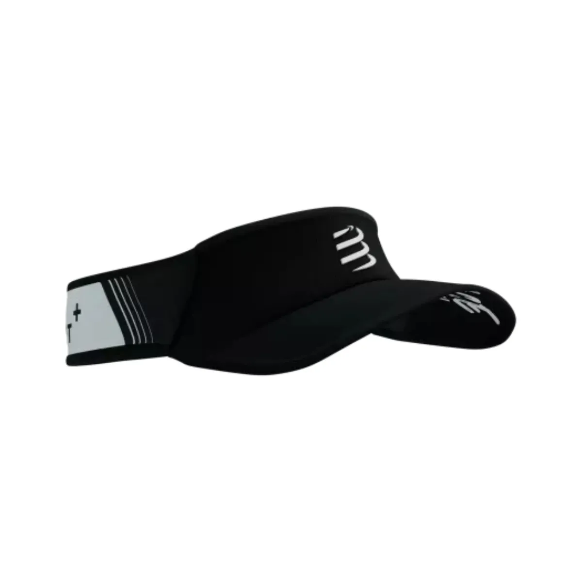 Compressport Ultralight Visier, Schwarz weiß Compressport Ultralight Visier, Schwarz weiß