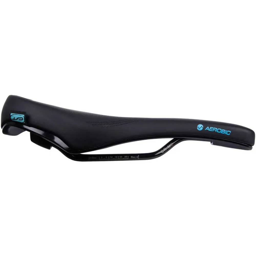 Con-Tec Aerobic Sattel, Black / blue, One Size Con-Tec Aerobic Sattel, Black / blue, One Size