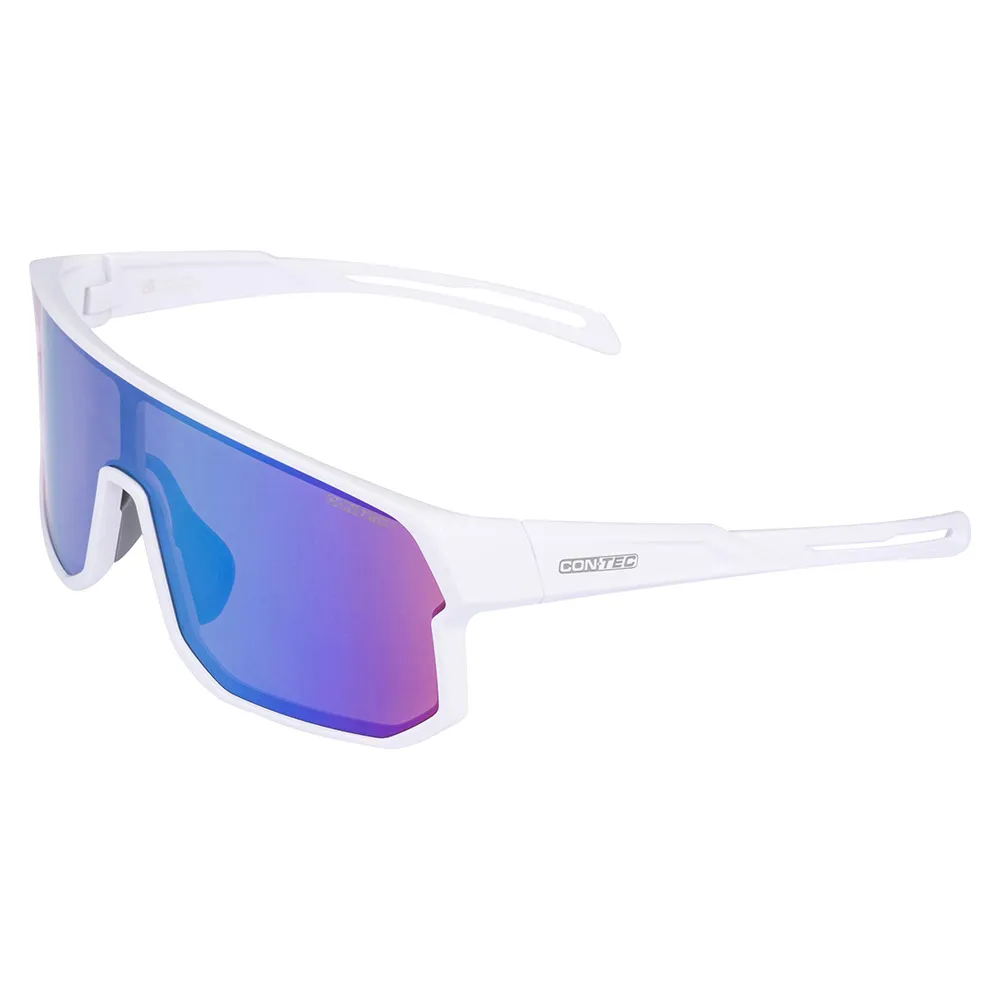 Con-Tec Bliss Revo Sonnenbrille, Polar white, Cypher Green/CAT3