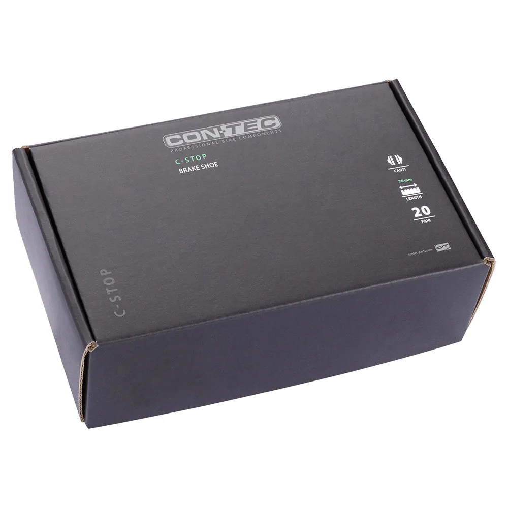 Con-Tec C-stop Medium Comp Asymetric Felgenbremsbeläge 25 Einheiten, Black, One Size Con-Tec C-stop Medium Comp Asymetric Felgenbremsbeläge 25 Einheiten, Black, One Size