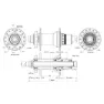Con-Tec Core 6b Disc Boost Sram Xd Hinterradnabe, Black, 32H, 12 x 148mm