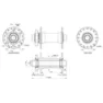 Con-Tec Core Boost 6b Disc Vorderradnabe, Black, 32H, 15 x 110mm