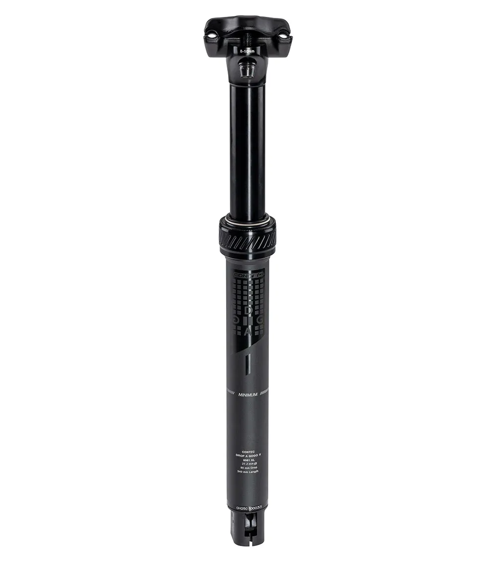 Con-Tec Drop-a-gogo Ii 80 Mm Teleskop-sattelstütze, Black, 255-335mm, 27.2mm