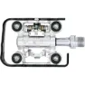 Con-Tec Dual Sport Pedale, Silver / black, One Size