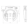 Con-Tec Powerloc M Ct1 R Fahrradschloss Für Den Rahmen, Black, One Size