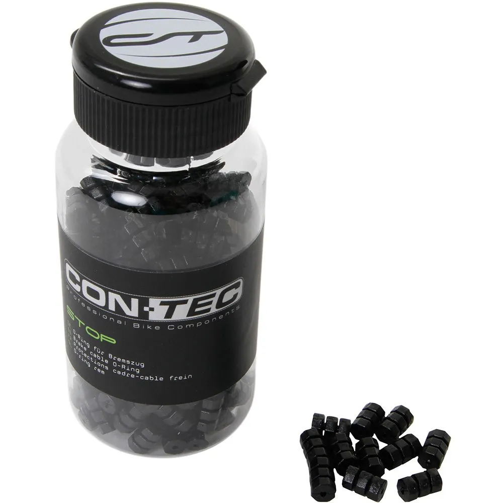 Con-Tec Stop Kabelschutzgummi 200 Einheiten, Black, One Size Con-Tec Stop Kabelschutzgummi 200 Einheiten, Black, One Size