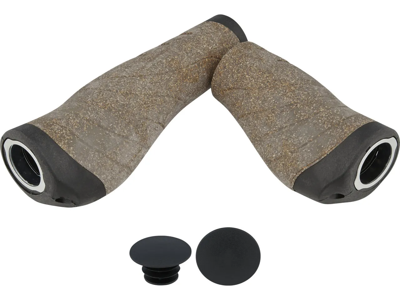 Con-Tec Tour Pro Kork Lenkergriffe für Drehgriffschalter, Schwarz-kork, 135mm / 92mm Con-Tec Tour Pro Kork Lenkergriffe für Drehgriffschalter, Schwarz-kork, 135mm / 92mm