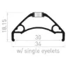 Con-Tec Xeta 27.5´´ 30 Mm Disc E-bike Tubeless Mtb-felge, Black, 650B-27.5" 32H