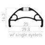 Con-Tec Xeta 29´´ 25 Mm Disc E-bike Tubeless Mtb-felge, Black, 29" 32H