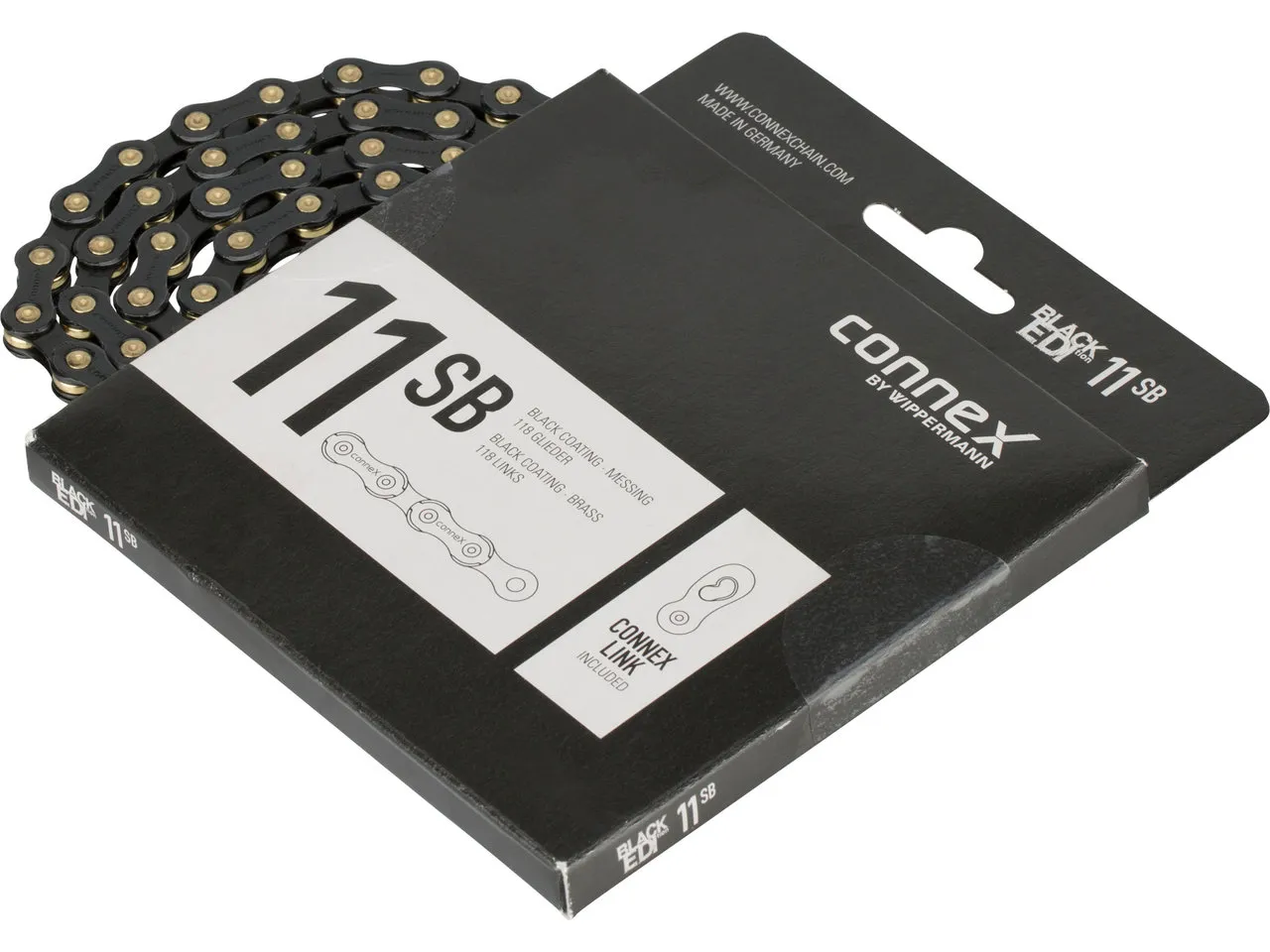 Connex 11SB Black Edition 11-fach Kette, Schwarz-gold, 11 fach Connex 11SB Black Edition 11-fach Kette, Schwarz-gold, 11 fach