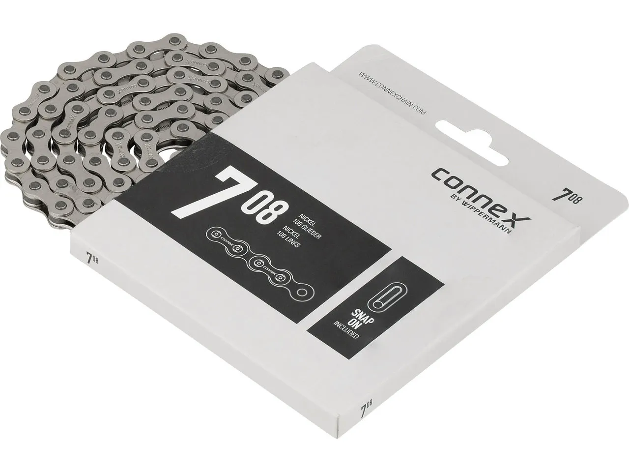 Connex 708 Kette 5-/6-/7-fach und 1-fach Nabenschaltung, Silber, 5/6/7 fach Connex 708 Kette 5-/6-/7-fach und 1-fach Nabenschaltung, Silber, 5/6/7 fach