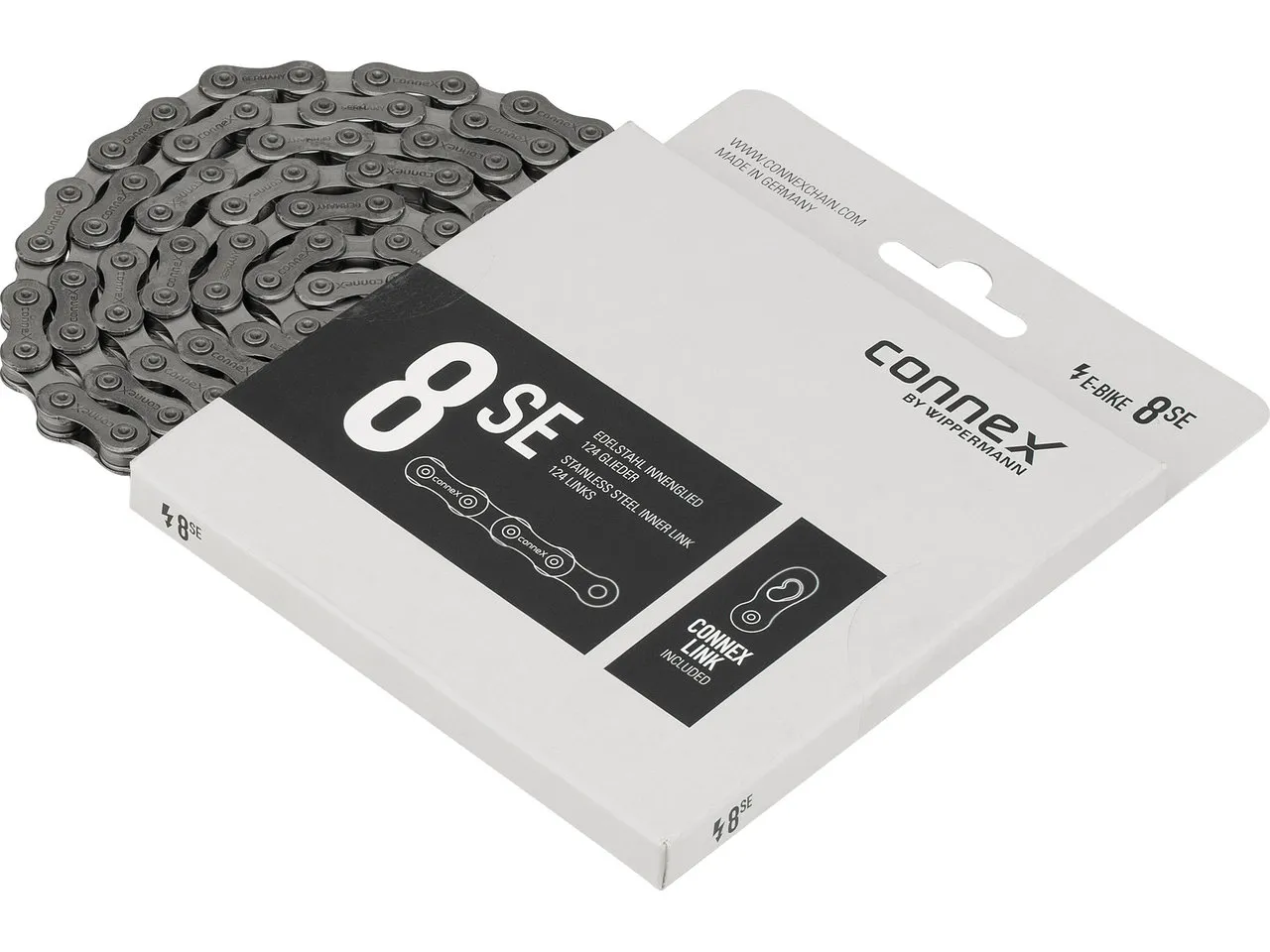 Connex 8SE 8-fach E-Bike Kette, Silber, 8 fach Connex 8SE 8-fach E-Bike Kette, Silber, 8 fach