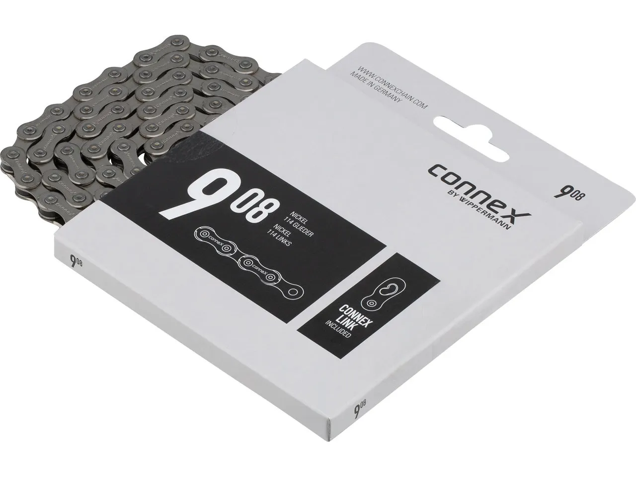 Connex 908 9-fach Kette, Silver, 114 Links Connex 908 9-fach Kette, Silver, 114 Links