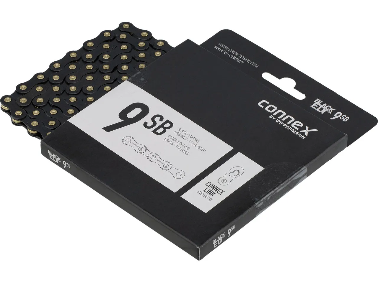 Connex 9SB Black Edition 9-fach Kette, Schwarz-gold, 9 fach Connex 9SB Black Edition 9-fach Kette, Schwarz-gold, 9 fach