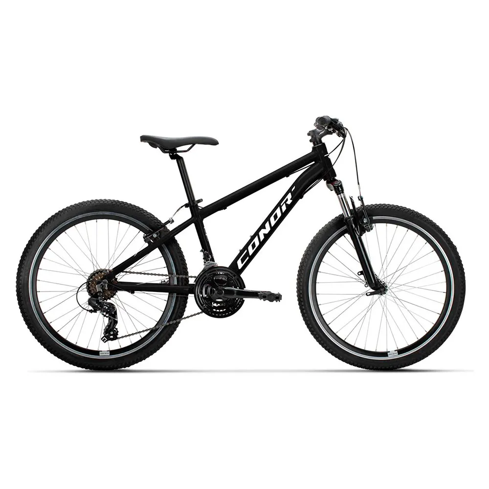 Conor Junior 24´´ Ty300 Mountainbike, Black matt, One Size Conor Junior 24´´ Ty300 Mountainbike, Black matt, One Size