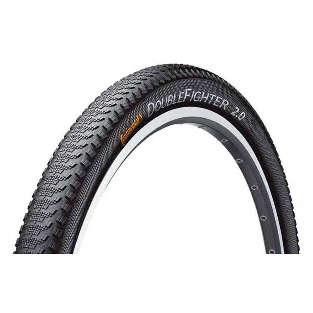 Continental Double Fighter Iii 180 Tpi Sport Reflex 29´´ X 2.00 Steifer Mtb-reifen, Black, 29" x 2.00 Continental Double Fighter Iii 180 Tpi Sport Reflex 29´´ X 2.00 Steifer Mtb-reifen, Black, 29" x 2.00