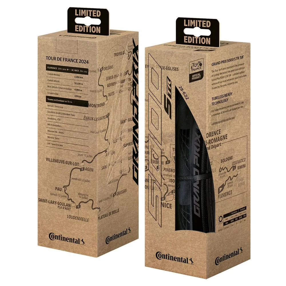 Continental Grand Prix 5000s Tour De France Limited Edition Tubeless 700 X 28 Rennradreifen, Black, 700 x 28 Continental Grand Prix 5000s Tour De France Limited Edition Tubeless 700 X 28 Rennradreifen, Black, 700 x 28