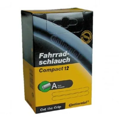 Continental Luftkammer Compact 10/11/12x1/2x1.75-2 1/4 34 Mm (44-194/62-222) Unisex, schwarz, TU