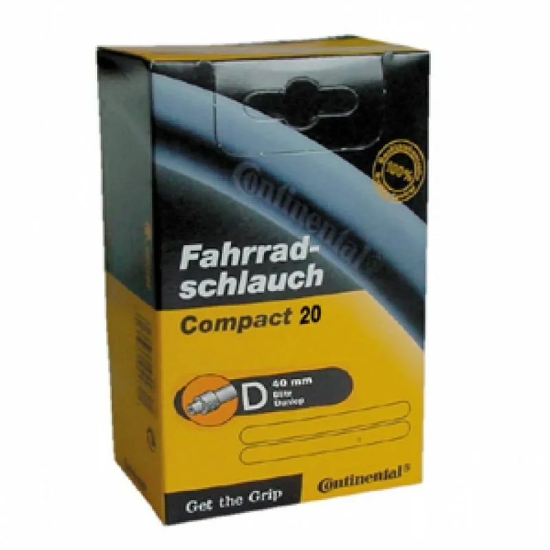 Continental Luftkammer Ventil dunlop Compact 20x1 1/4-1,75 Unisex, schwarz, 40mm