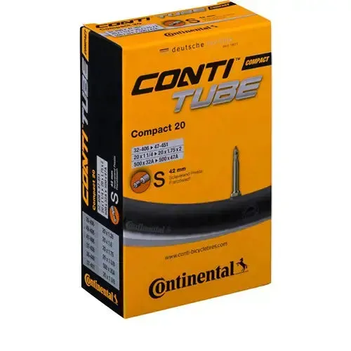 Continental Schlauch Compact Wide 20 x 1.90/2.50 Presta 34mm, Schwarz