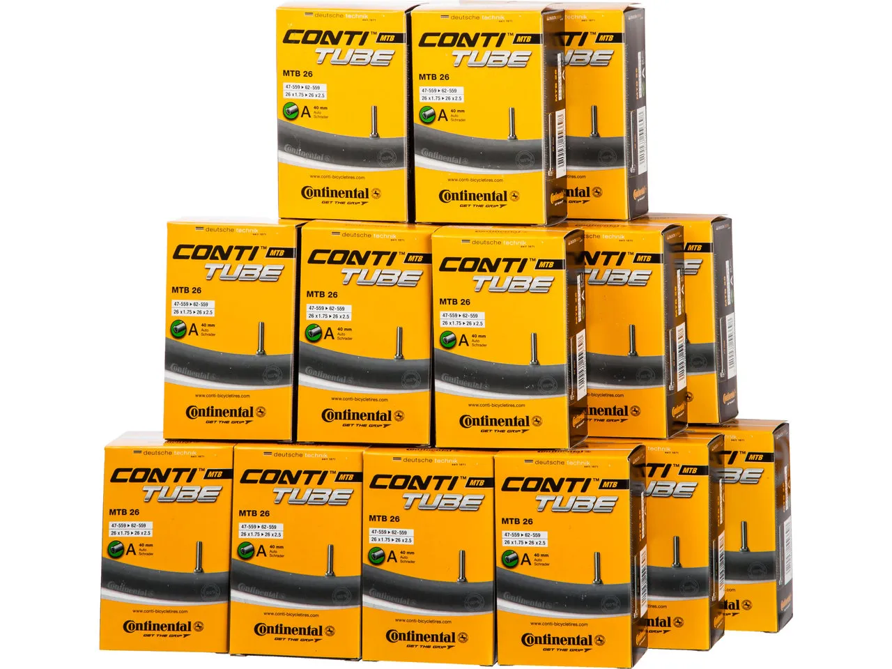 Continental Schlauch MTB 26 - 25 Stück + 2 Reifenheber gratis, Schwarz Continental Schlauch MTB 26 - 25 Stück + 2 Reifenheber gratis, Schwarz