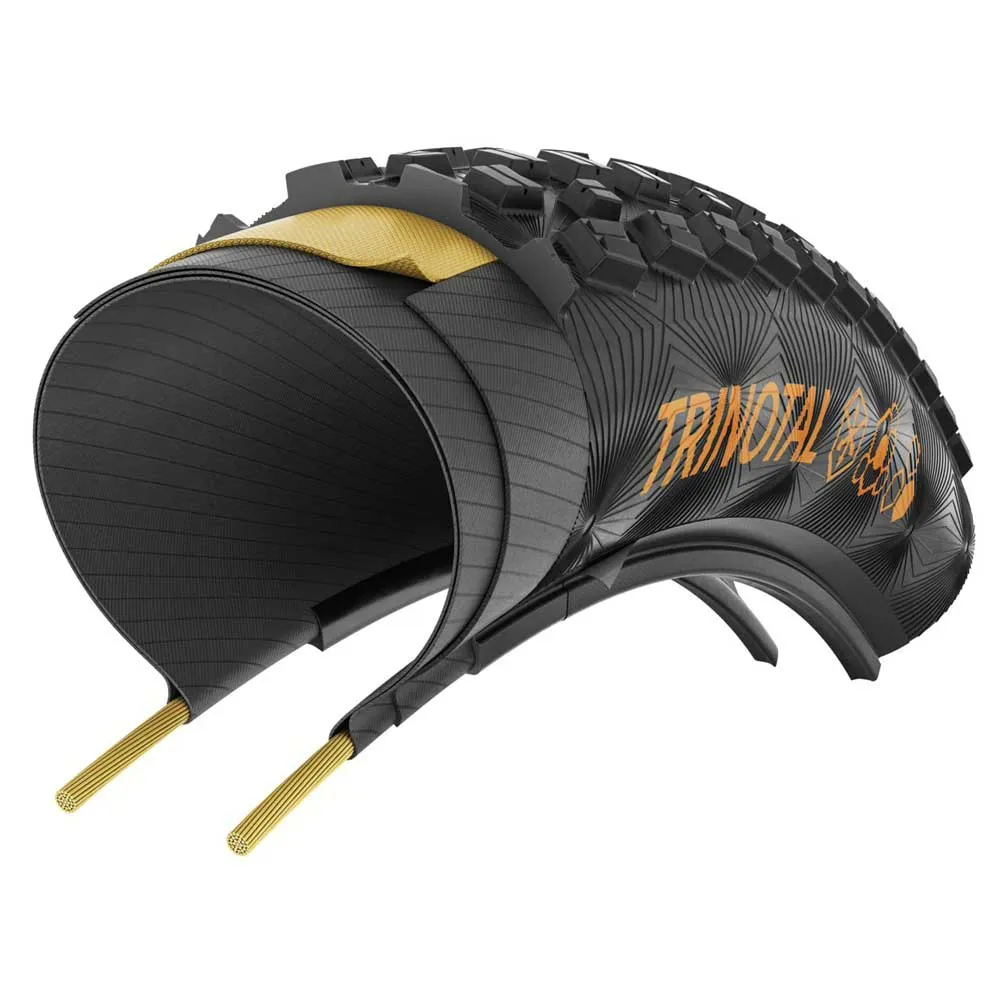 Continental Trinotal Trail Grip Tubeless 26´´ X 2.20 Mtb-reifen, Black / black, 26" x 2.20 Continental Trinotal Trail Grip Tubeless 26´´ X 2.20 Mtb-reifen, Black / black, 26" x 2.20
