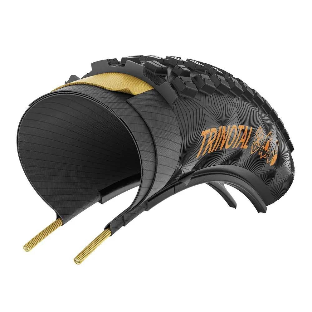 Continental Trinotal Trail Grip Tubeless 27.5´´ X 2.20 Mtb-reifen, Black / black, 27.5" x 2.20 Continental Trinotal Trail Grip Tubeless 27.5´´ X 2.20 Mtb-reifen, Black / black, 27.5" x 2.20