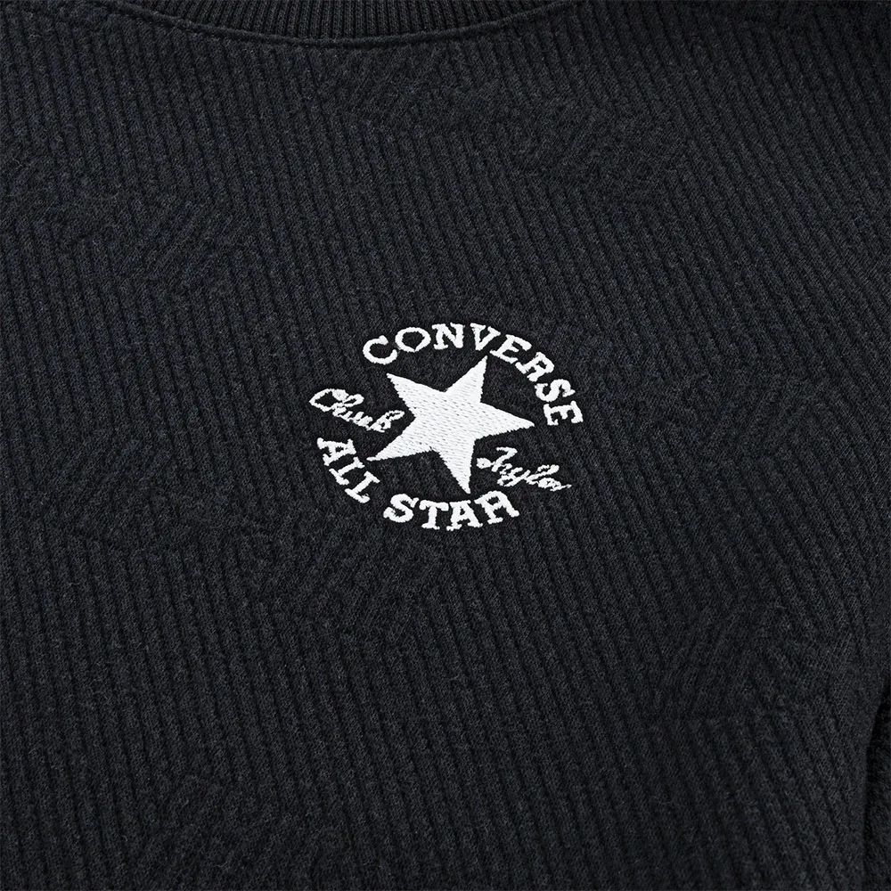 Converse Novelty Logo Texture Crew Sweatshirt Converse Novelty Logo Texture Crew Sweatshirt